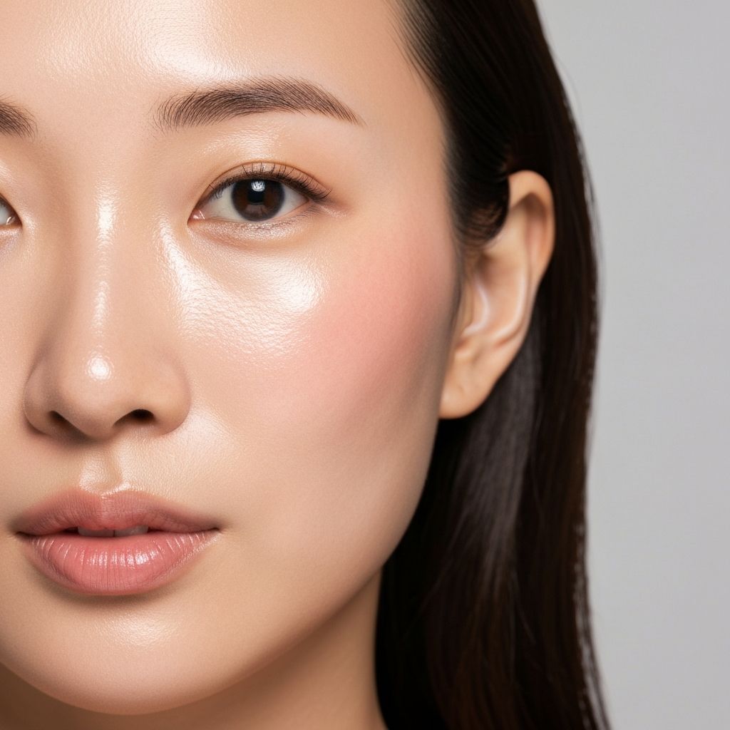 Korean Facial Treatment result showing radiant glowing skin